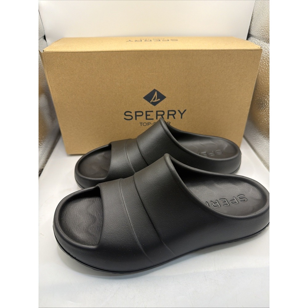 Sperry Windward Float Slide Women's BLACK Sandals Sport Slides  Size 9M. NIB